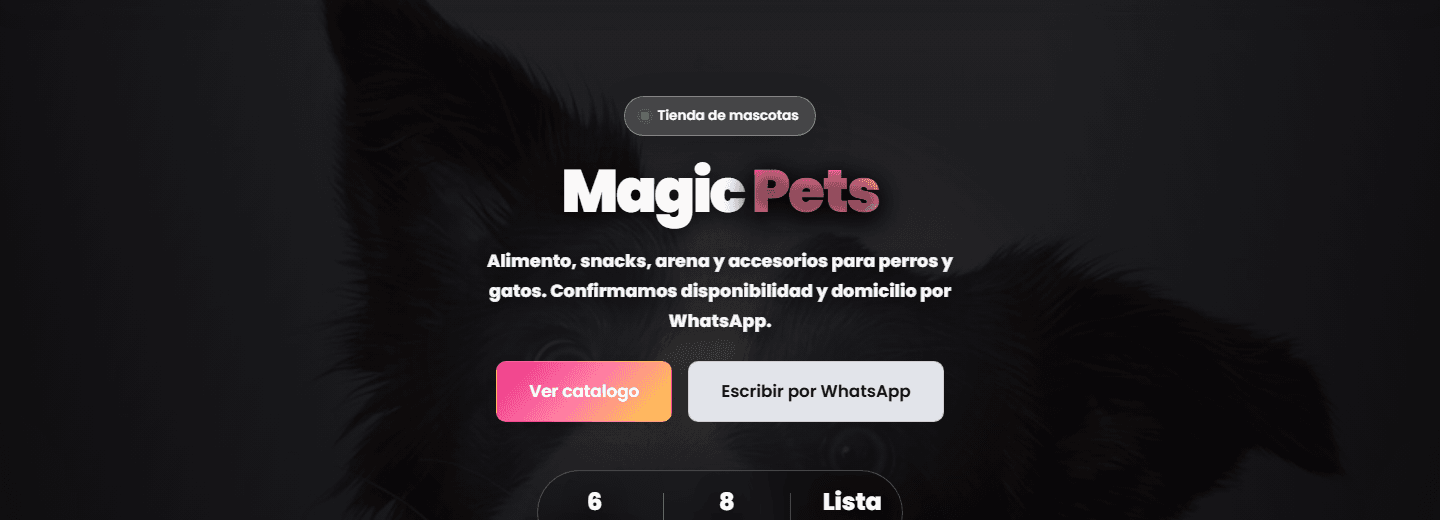Captura del proyecto Magic Pets / Atenas